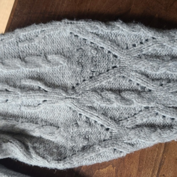 EUC White House Black Market Sweater Women's sz Large Bateau Ombre Cable Knit - Picture 4 of 7